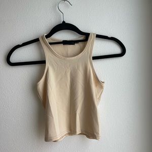 PLT Seamless Cream Tank